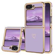 Capa de telefone BENTOBEN Samsung Galaxy Z Flip 6 5G TPU roxa