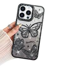 Capa de telefone BITOBE projetada para iPhone 15 Pro Max Butterfly