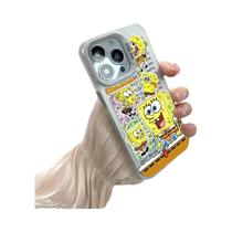 Capa de Telefone Bob Esponja para iPhone 15/14/13/12/11 - Design Fofo