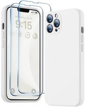 Capa de telefone BossKiss compatível com iPhone 13 Pro Max branca