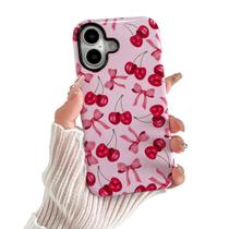 Capa de telefone branple compatível com iPhone 15 Cute Cherry Capa de telefone branple compatível com iPhone 15 Cute Cherry