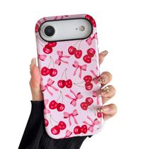Capa de telefone branple iPhone 17 Air 6,6" Pink Cherry Bow