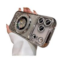 Capa De Telefone Brilhante Com Strass Para iPhone 17 pro Max 16 15 14 13 12 pro Max Mini Suporte De Capa De Telefone Brilhante Com Strass Para iPhone 17 pro Max 16 15 14 13 12 pro Max Mini Suporte De