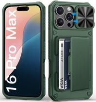 Capa de telefone BXYJY Wallet com suporte de cartão para iPhone 16 Pro Max