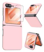 Capa de telefone Caka para Samsung Galaxy Z Flip 6 2024 - rosa
