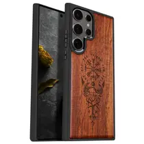 Capa de telefone Carveit Wood para Samsung Galaxy S25 Ultra Capa de telefone Carveit Wood para Samsung Galaxy S25 Ultra