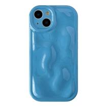 Capa de telefone Caseative Water Ripple Wave Bubble iPhone 13 azul Capa de telefone Caseative Water Ripple Wave Bubble iPhone 13 azul