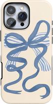Capa de telefone Casely Heartstrings Blue Bow Coquette iPhone 16 Pro Max
