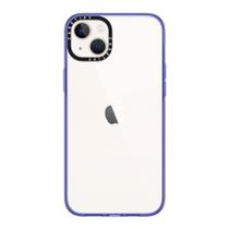 Capa de telefone CASETiFY Compact para iPhone 14 Plus transparente roxa Capa de telefone CASETiFY Compact para iPhone 14 Plus transparente roxa