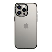 Capa de telefone CASETiFY Compact para iPhone 15 Pro Max Clear Black