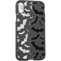 Capa de telefone Cavka preta fosca de borracha TPU para iPhone Xs/X