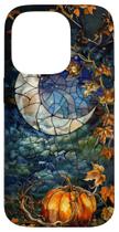 Capa de telefone Celestial Halloween Mosaic Stained Glass iPhone 14 Pro