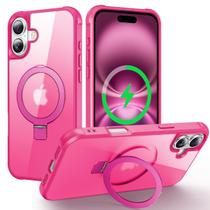 Capa de telefone ChaoFeng Magnetic compatível com iPhone 16 Rose Capa de telefone ChaoFeng Magnetic compatível com iPhone 16 Rose