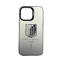 Capa De Telefone Colorida Com Gradiente Do Anime Attack on Titan Para iPhone 16 15 14 13 12 11 pro