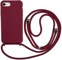 Capa de telefone com alça de colar para iPhone XR