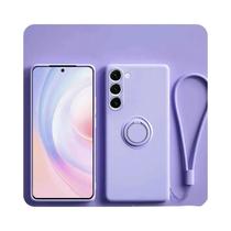 Capa De Telefone Com Anel Magnético De Silicone Para Samsung Galaxy S25 S24 Ultra S23 S22 A16 A06