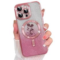 Capa de telefone com brilho magnético para iPhone 14 Pro 6.1"