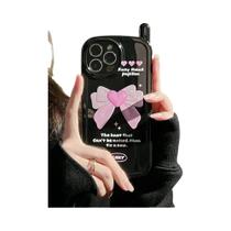 Capa De Telefone Com Design De Antena Em Forma De Laço Coreano Para iPhone 16 15 14 13 12 11 pro Max