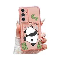 Capa De Telefone Com Design De Panda Para Samsung Galaxy S25 FE S26 S24 S23 S22 Ultra plus A57 A37