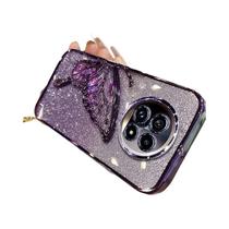 Capa De Telefone Com Glitter De Borboleta Para Realme 14 pro OPPO 13 pro plus 12 11 plus Note 60 C75