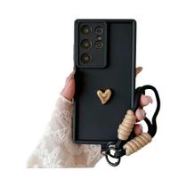 Capa De Telefone Com Pulseira De Silicone Macio Para Samsung Galaxy S26 S25 Ultra S23 S22 plus A56