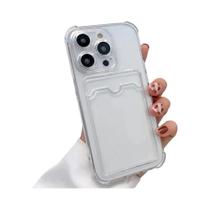 Capa De Telefone Com Slot Para Cartão Transparente, Capa À Prova De Choque Para iPhone 16 15 14 13 Capa De Telefone Com Slot Para Cartão Transparente, Capa À Prova De Choque Para iPhone 16 15 14 13