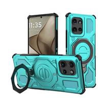 Capa De Telefone Com Suporte Magnético Para Magsafe Motorola Moto Edge 50 pro 60 Fusion 5G Capa Dura - HKNR
