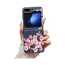 Capa De Telefone Com Textura De Couro Floral Para Samsung Galaxy Z Flip 7 6 5 4 3 Capa Dobrável De Capa De Telefone Com Textura De Couro Floral Para Samsung Galaxy Z Flip 7 6 5 4 3 Capa Dobrável De