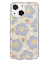 Capa de telefone compatível com iPhone 13 6.1" - azul