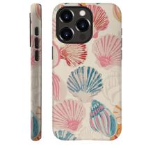 Capa de telefone compatível com iPhone 13 Pro Pink Sea Shell Art