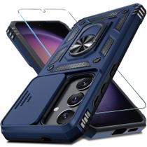 Capa de telefone compatível com Janmitta Samsung Galaxy S25/S24 azul