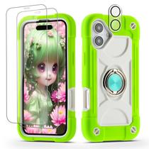 Capa de telefone Cookiver para iPhone 16 de 6,1 polegadas com acessórios Capa de telefone Cookiver para iPhone 16 de 6,1 polegadas com acessórios