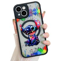 Capa de telefone Cuwana Magnetic Clear para iPhone 13 6,1" preta