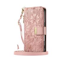 Capa De Telefone De Couro Com Flip E Alça Para iPhone 16E 16 plus 15 14 13 12 17 pro Max Com Slot