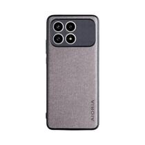 Capa De Telefone De Couro Fashion Para Poco F8 Pro, Capa Ultra Protetora De TPU Macio E Têxtil Duro
