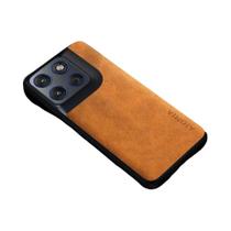 Capa De Telefone De Couro Luxuosa Para Motorola Moto Edge 70 60 50 pro Fusion Neo Estilo Empresarial - NONE