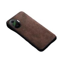 Capa De Telefone De Couro Premium De Estilo Empresarial Retro Para Xiaomi Poco F7, Capa De Cor