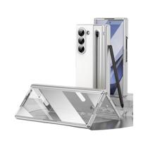Capa De Telefone De Couro Rosa Para Samsung Galaxy Z Fold 8 Ultra Com Caneta, Capa De Proteção