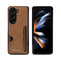 Capa De Telefone De Luxo Em Couro PU Dobrável Para Samsung Galaxy Z Fold 7 6 5 4 3 5G Com Slot Para