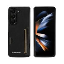 Capa De Telefone De Luxo Em Couro PU Dobrável Para Samsung Galaxy Z Fold 7 6 5 4 3 5G Com Slot Para