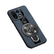 Capa De Telefone De Luxo Oneplus 15 À Prova De Choque Em Fibra De Carbono Com Textura De Couro