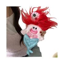 Capa De Telefone De Pelúcia De Monstro Sereia Fofa Para iPhone 15 pro Max 14 13 pro 12 11 Proteção - others