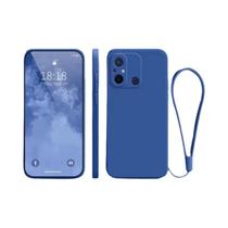 Capa De Telefone De Silicone À Prova De Choque Para Redmi 12C 13C 4G, Moda Nobre, Cor Sólida, Com