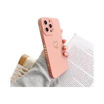 Capa De Telefone De Silicone Com Coração De Amor Fosco Para Iphone 11 12 13 14 15 Pro Max Xs X Xr 7