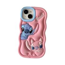 Capa De Telefone De Silicone De Desenho Animado Stitch Para iPhone 11 12 13 14 15 pro plus Presente