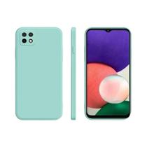 Capa De Telefone De Silicone Líquido Quadrada Para Samsung Galaxy A22 5G Proteção Da Câmera Tampa