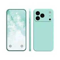 Capa de telefone de silicone líquido quadrado para Apple iPhone 17 Pro Max 17 Air Soft Cover Case