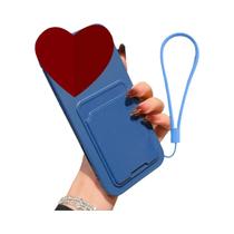 Capa De Telefone De Silicone Líquido Xiaomi Poco X7 pro Com Suporte Para Cartão, Capa Macia E À