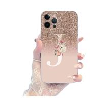 Capa De Telefone De Silicone Rosa Brilhante Para iPhone 15 14 13 12 Mini 11 pro XS Max X XR SE 6 7 8