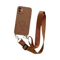 Capa De Telefone De Silicone TPU Com Cordão Para iPhone, Para pro Max XS XR 16 15 14 13 12 11 7 8